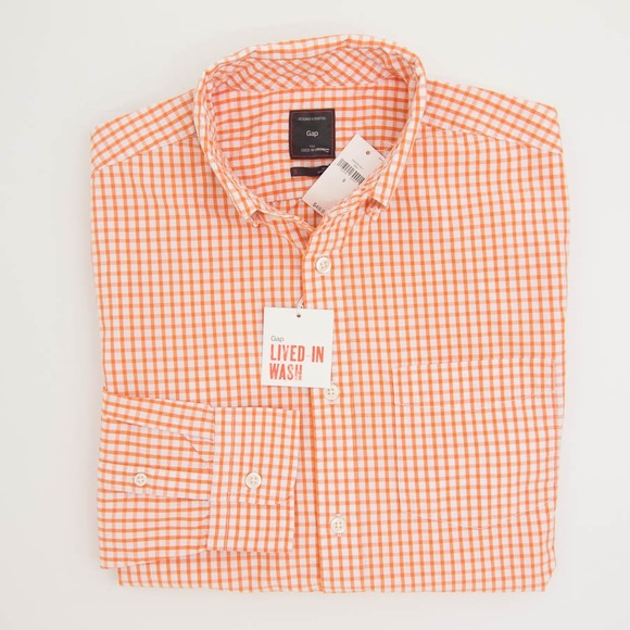 GAP Coral Men’s Medium Button Down - Picture 1 of 3